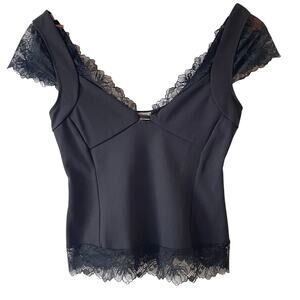 Free People Better Not Cami Tank Top NWT Women's Size Small, Boho Cottage Lace